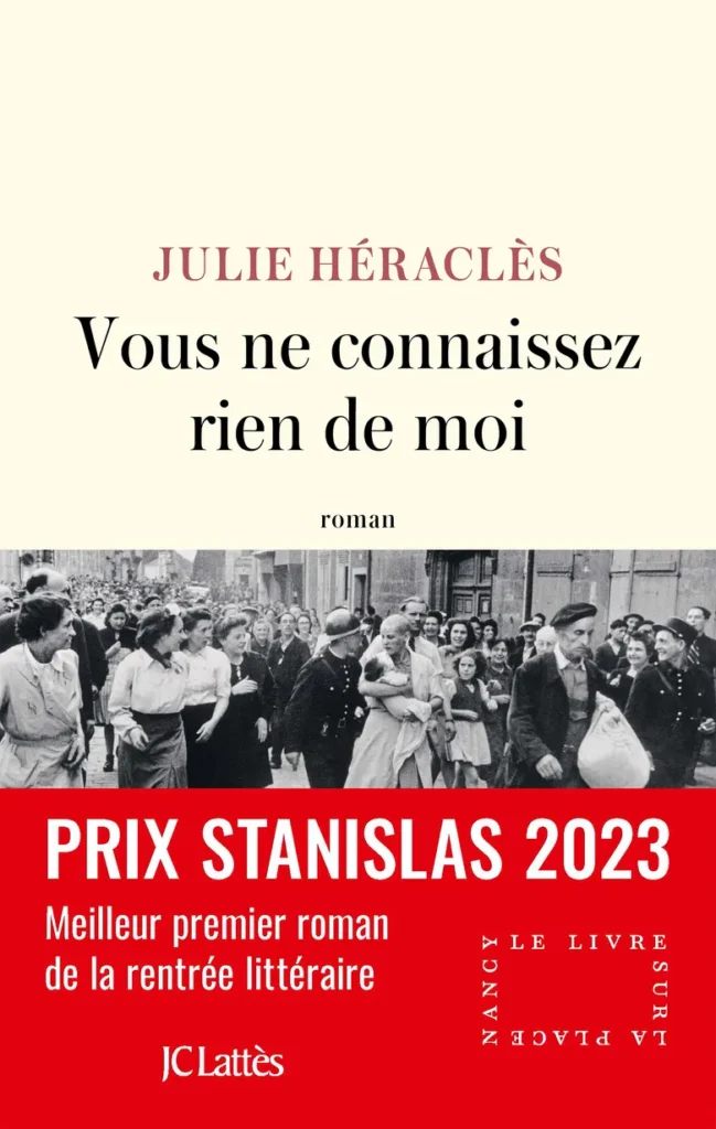 Top 12 des livres marquants de 2024 - Vous ne connaissez rien de moi de Julie Héraclès - Premier roman