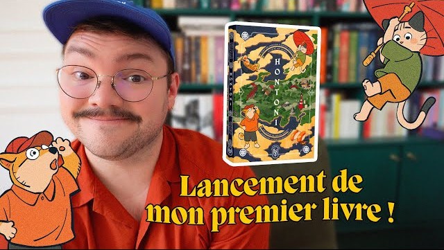 Corn8lius et son premier livre Hontoni - Chaine Booktube